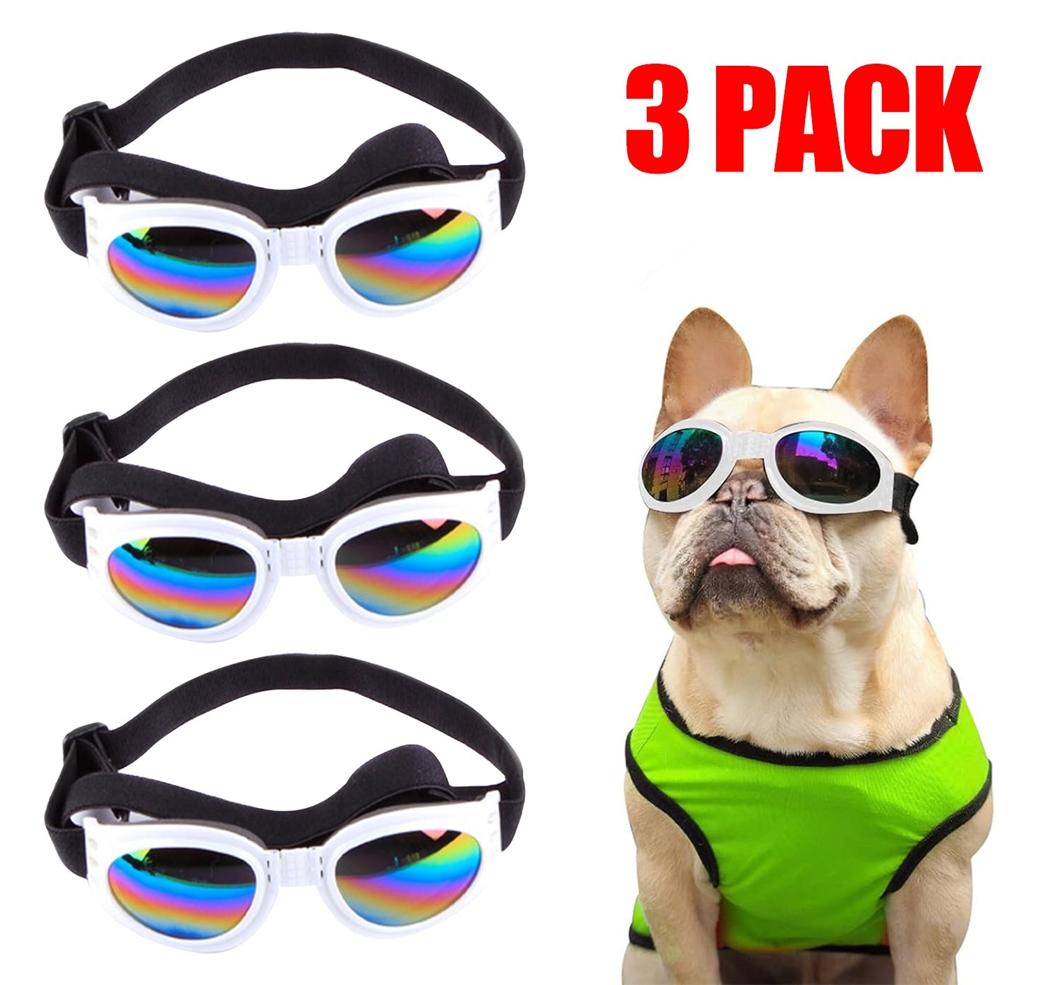 Pet Sunglasses for Dogs and Cats | UV Protection Windproof Goggles