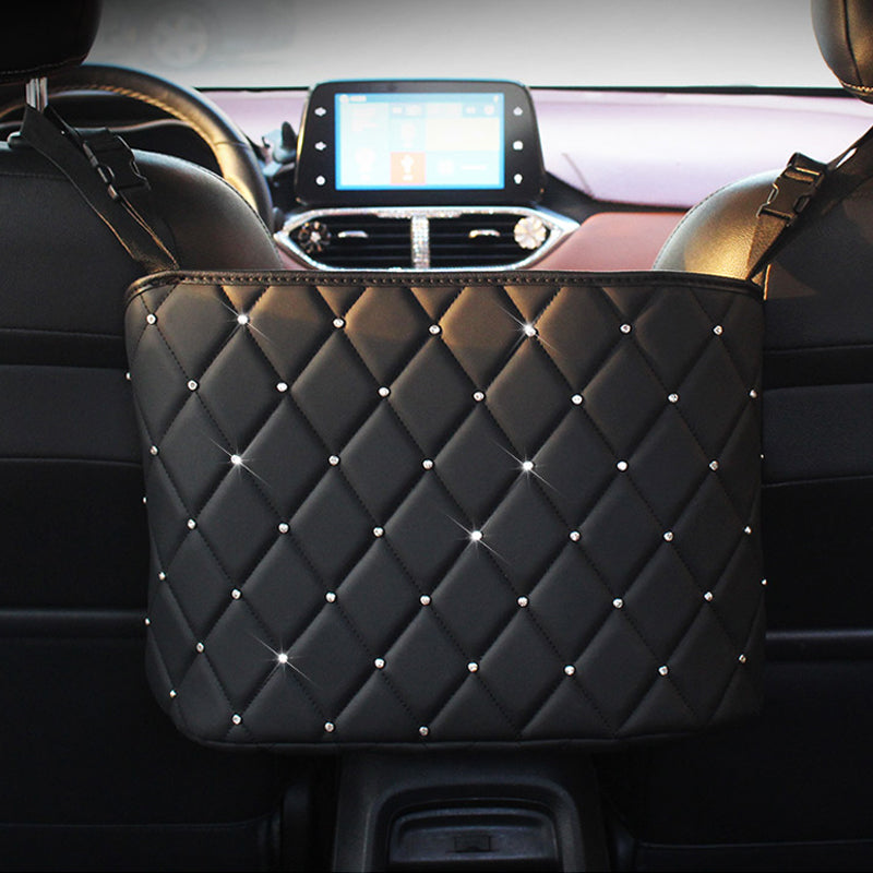 Car Seat Storage Organizer, Handbag Holder, Luxury Car Organizer, Backseat Storage Bag, Backseat Car Organizer for Purse, Phone & Essentials