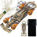 Exquisite Racing Bottle Opener, Durable & Precision-Crafted for Sports Events, Parties, or Home Use – Includes Black Drawstring Bag
