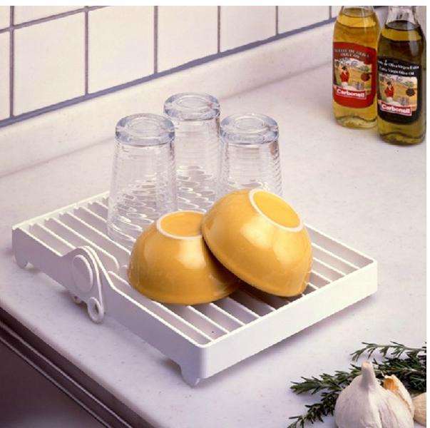 Kitchen Dish Drying Rack – Compact Drain Rack for Plates & Utensils